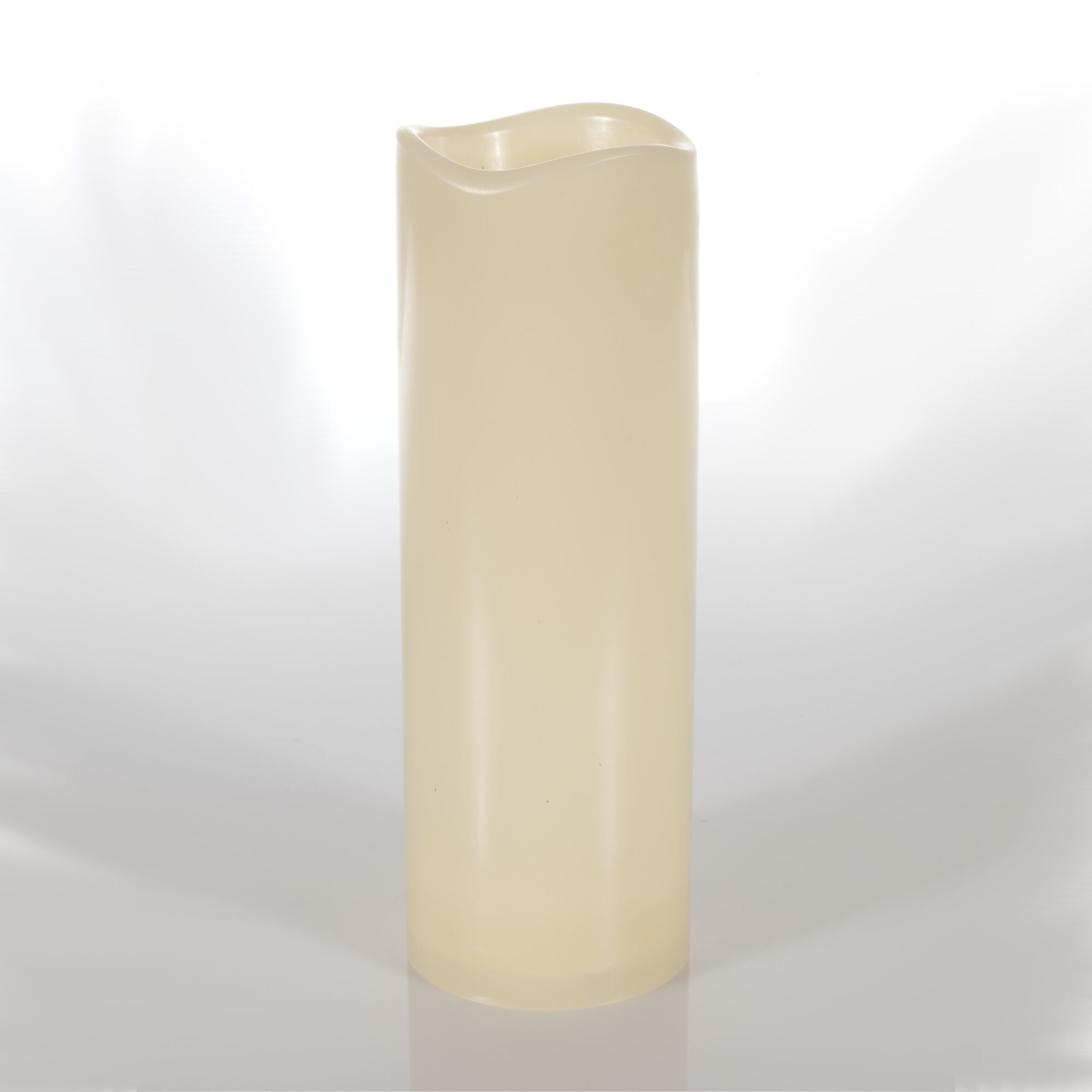 LED Kerze cremefarben