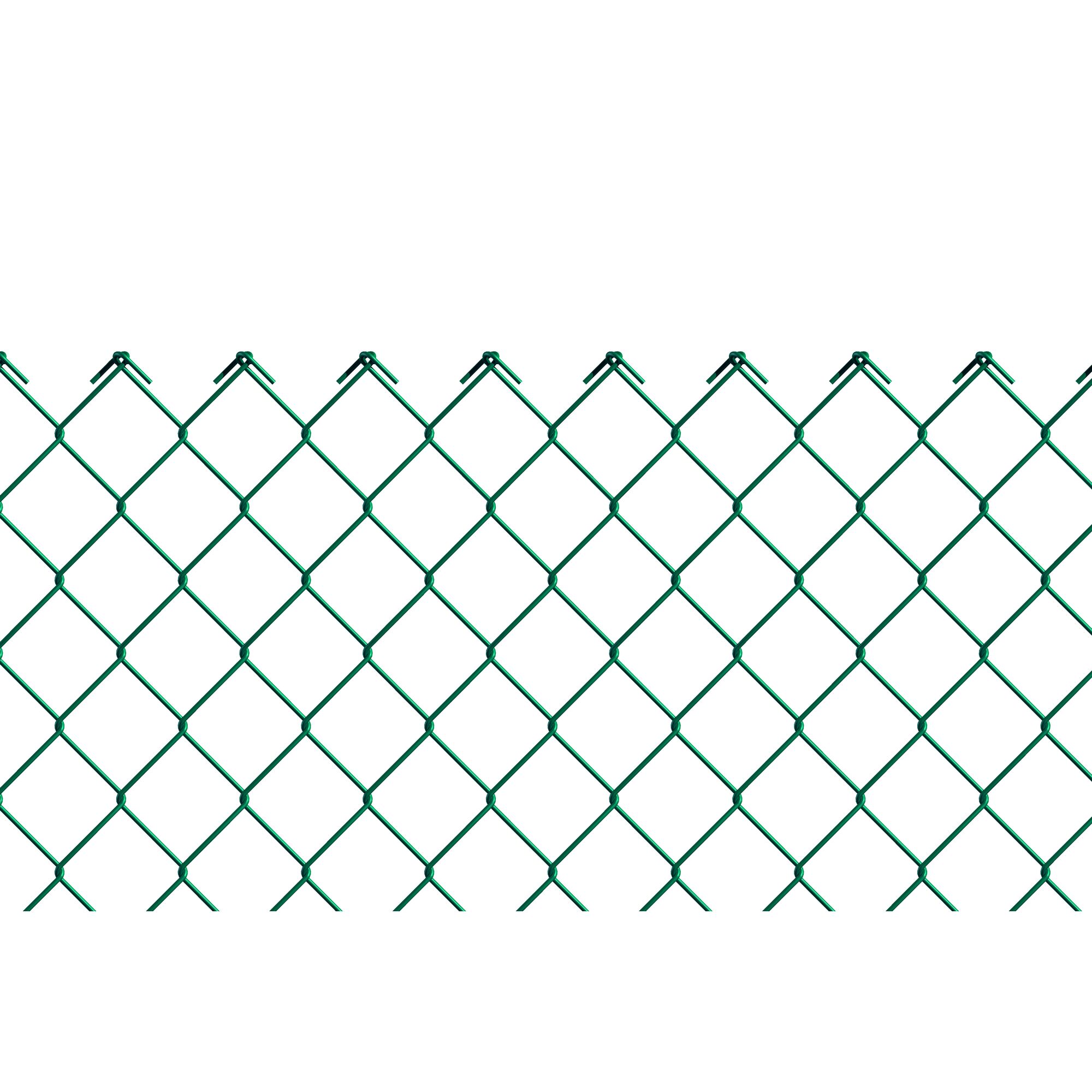 Grüner Maschendrahtzaun