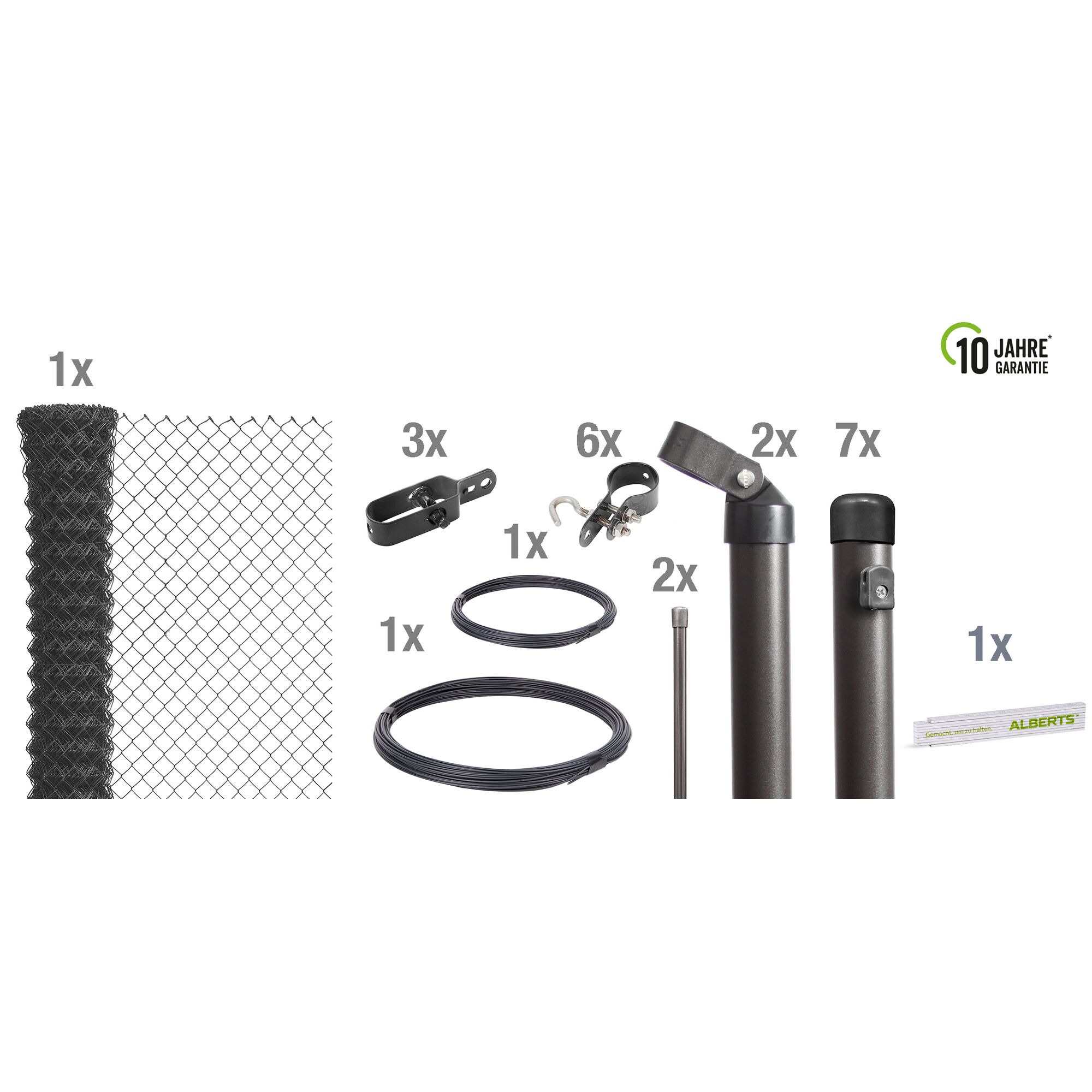 Set Maschendrahtzaun