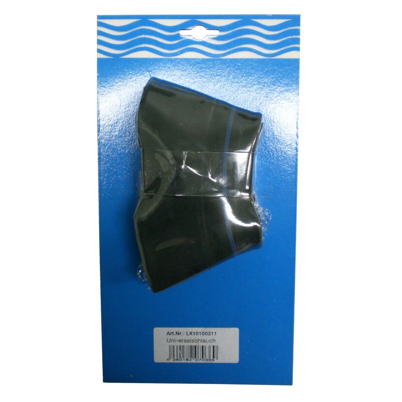 Universalschlauch auf blauer Verpackung