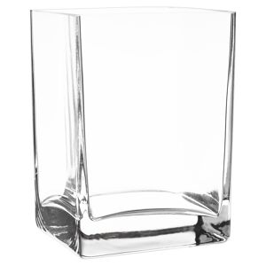 Dekovase „Matrix“ Glas transparent 10 x 8 x 14 cm