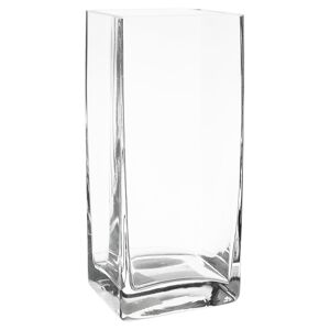 Dekovase „Matrix“ Glas transparent 10 x 8 x 22 cm
