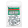 Fünf verzinkte Bandverbinder in Verpackung