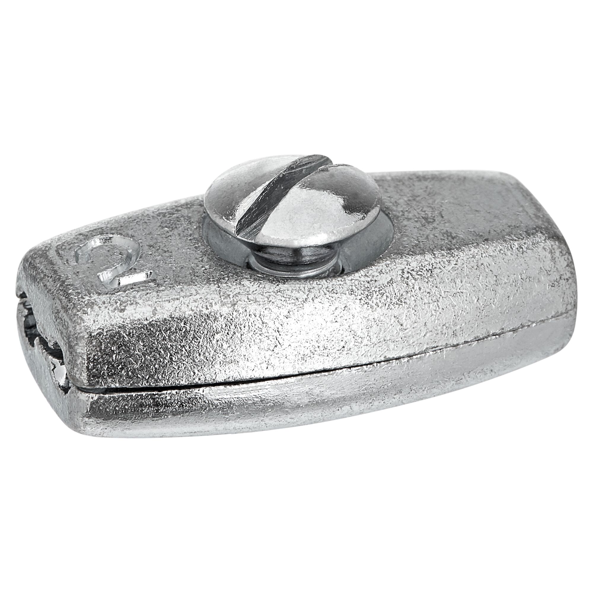 Ovaler Litzenverbinder aus verzinktem Metall