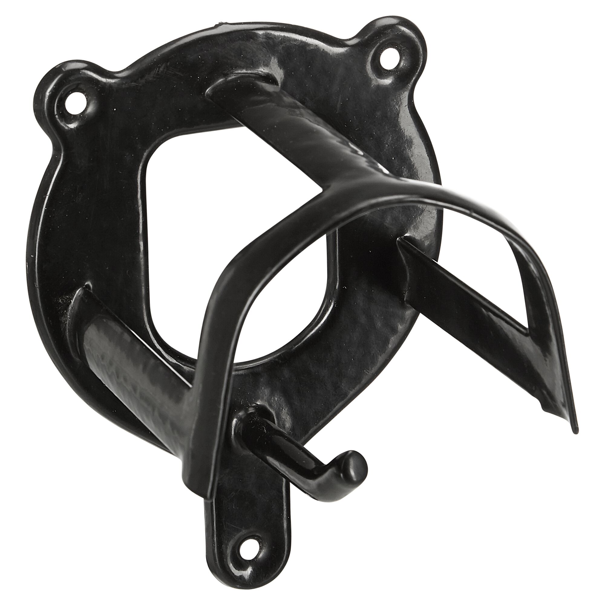 Schwarzer Trensenhalter aus Metall