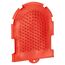 Roter Putzhandschuh mit Noppen