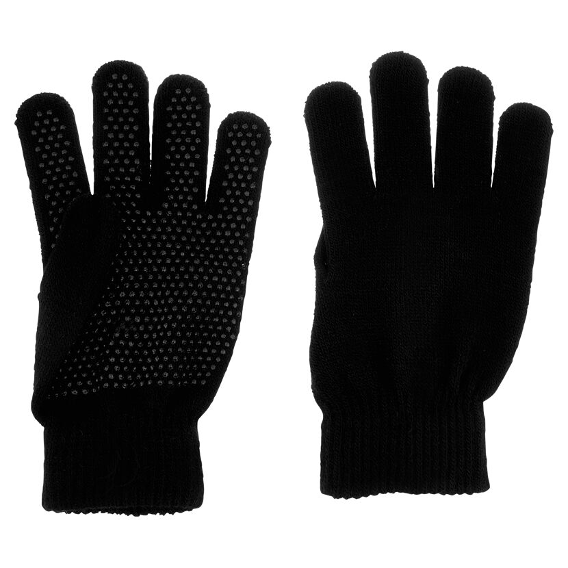 Ein Paar schwarze Reithandschuhe mit Grip