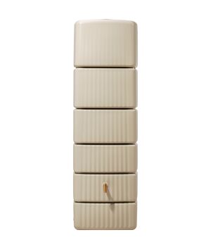 Regentonne 'Slim' beige 330 l mit Hahn