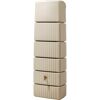 Beiger Wandtank Slim 330L mit Wasserhahn