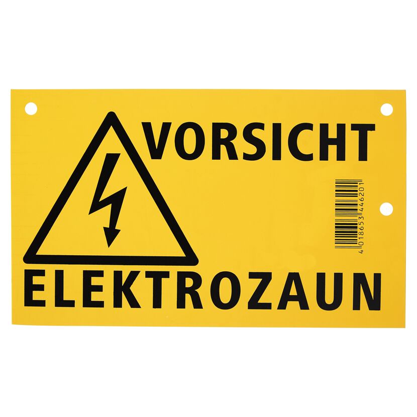 Warnschild "Vorsicht Elektrozaun"