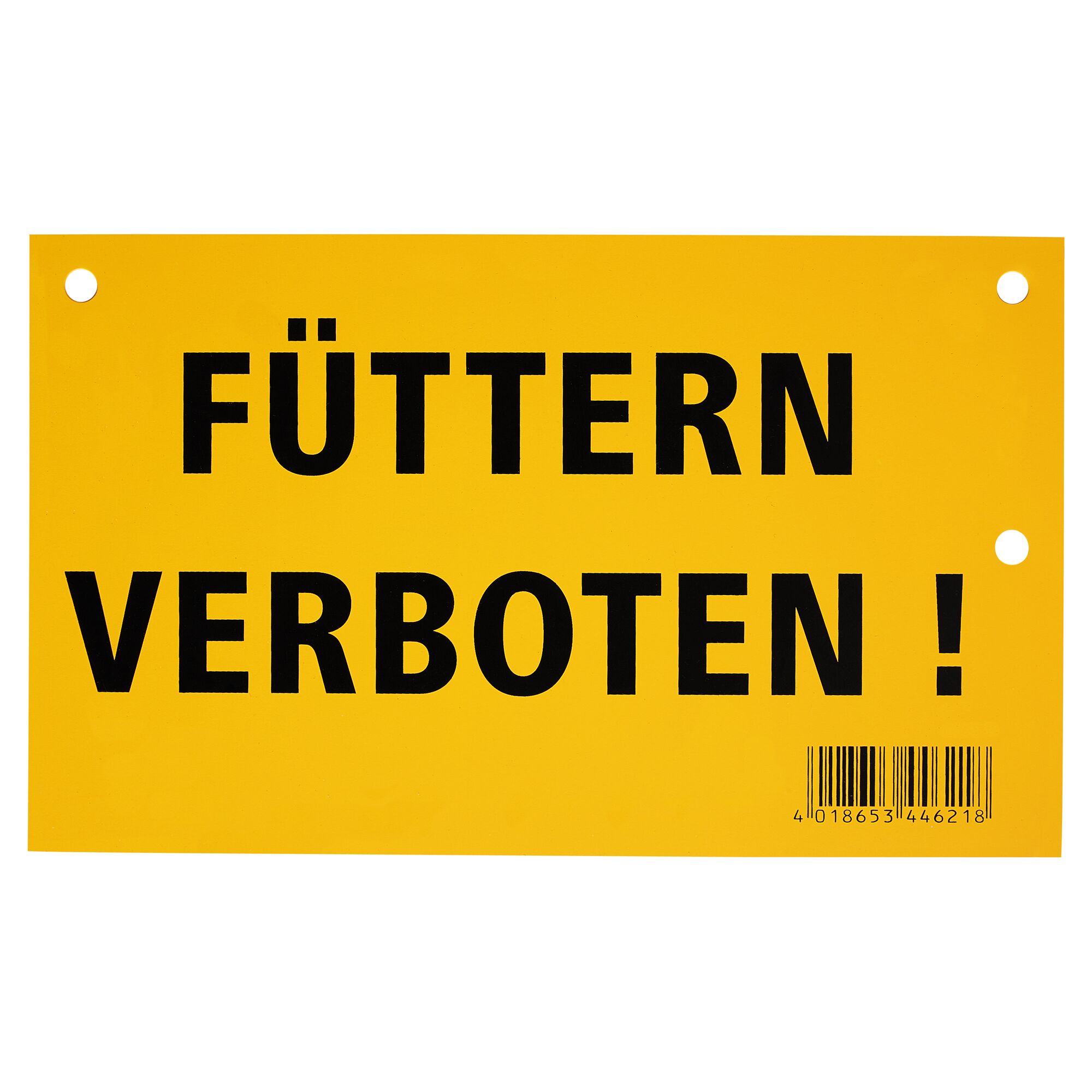 Schild "Füttern verboten"