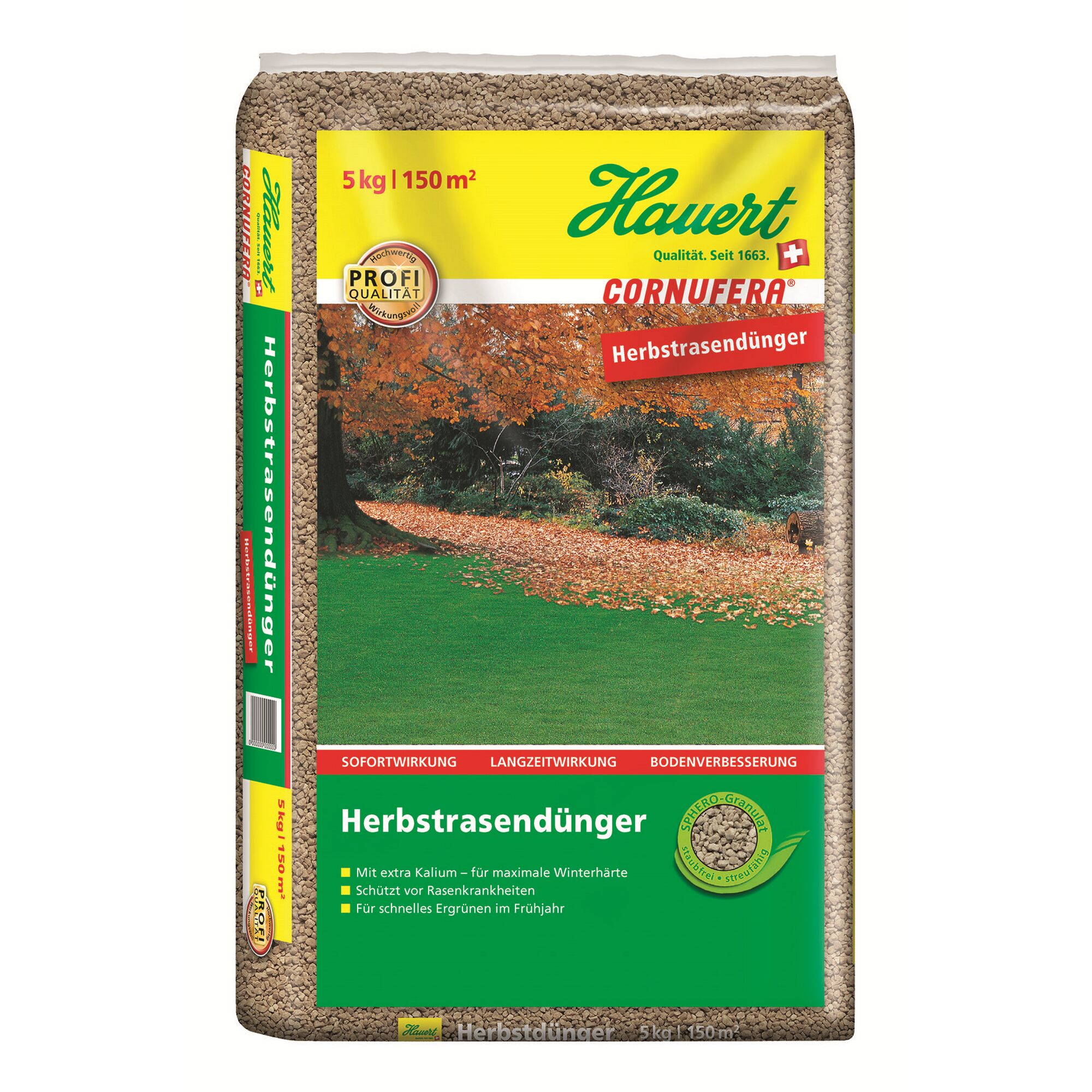 Havert Cornufera Herbstrasendünger 5 kg für 150 m²