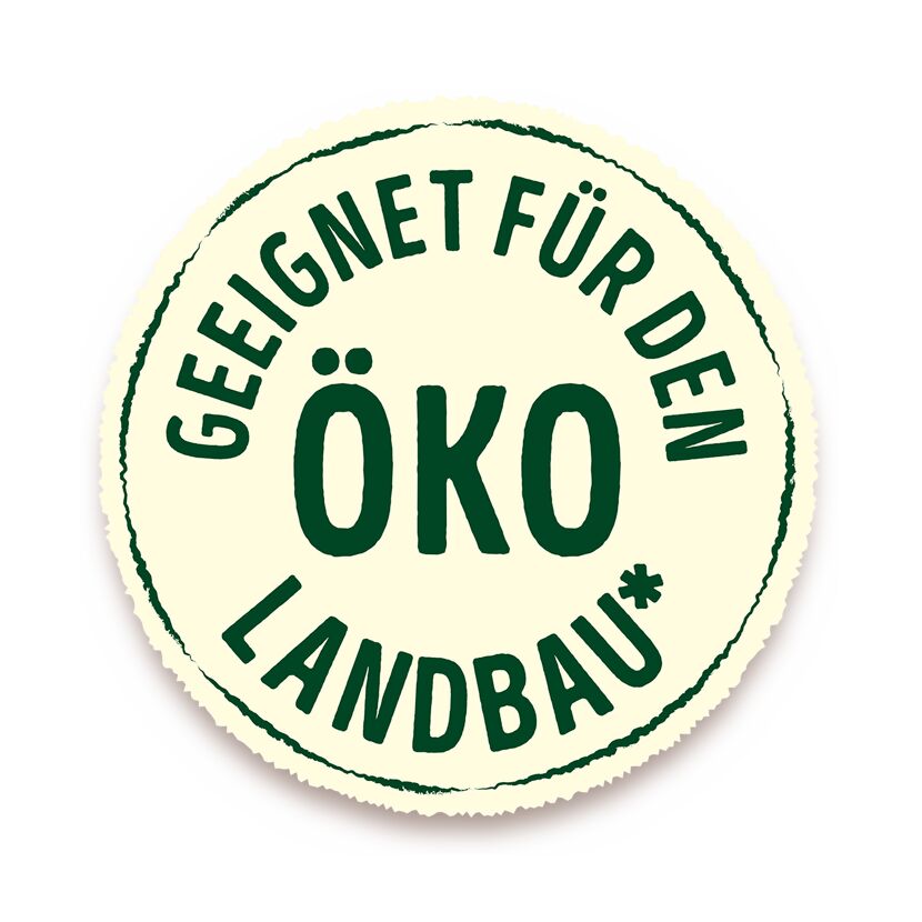 Siegel: Geeignet für den Öko-Landbau