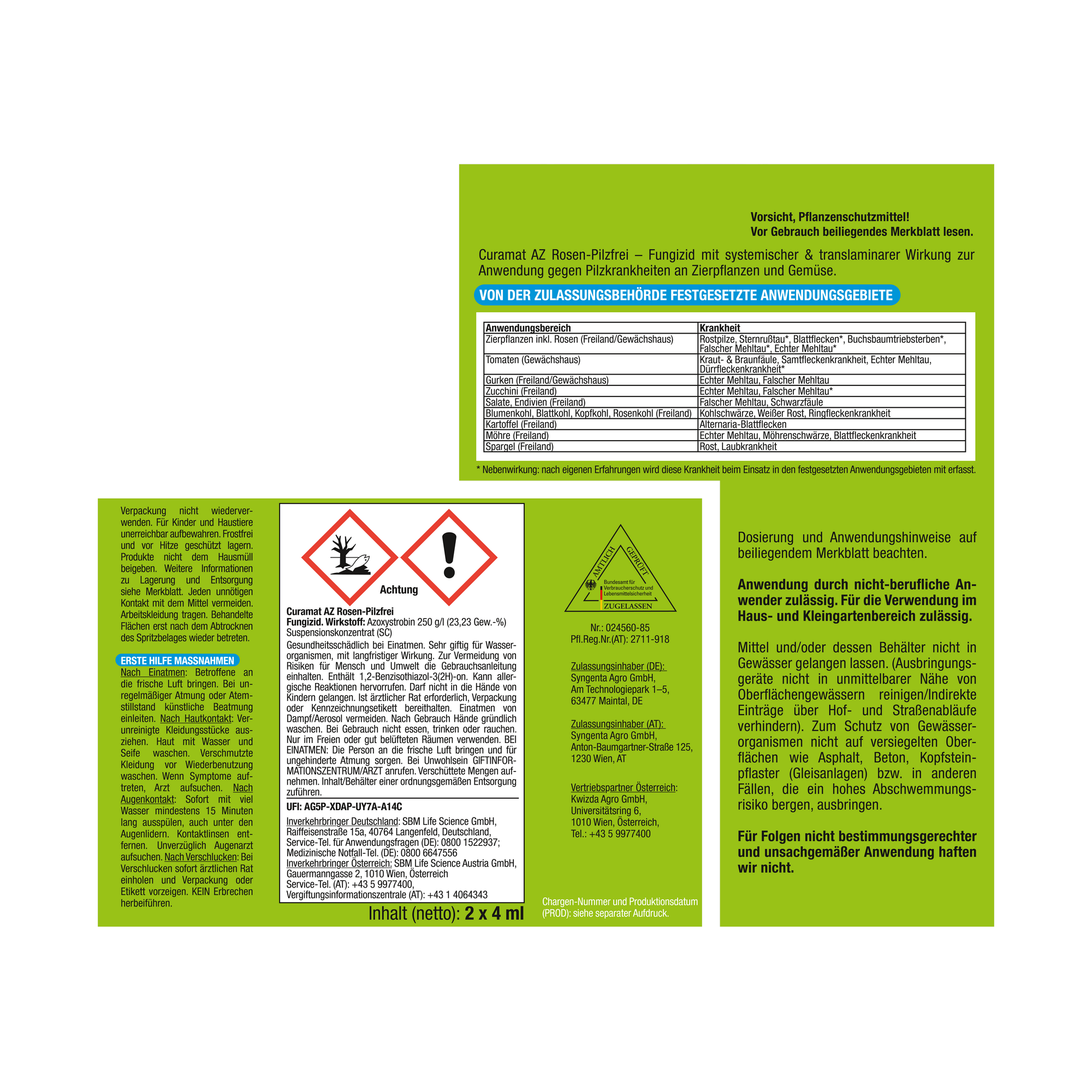 Rosen-Pilzfrei 'Curamat AZ' 2 x 4 ml + product picture