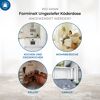 Anwendungsbereiche für FormineX Ungezieferköderdose: Küche, Wohnen, Keller, Garage.