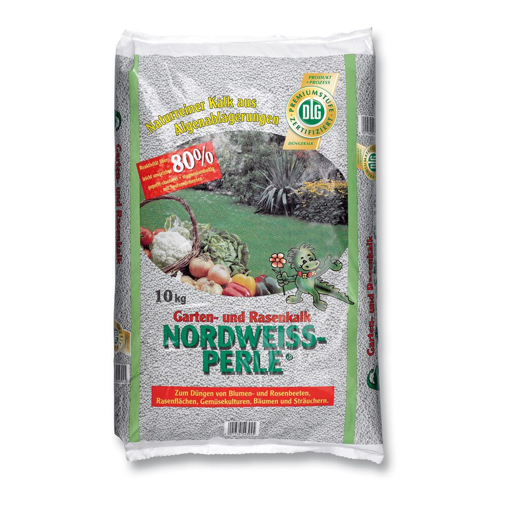 10 kg Nordweiss-Perle Garten- und Rasenkalk