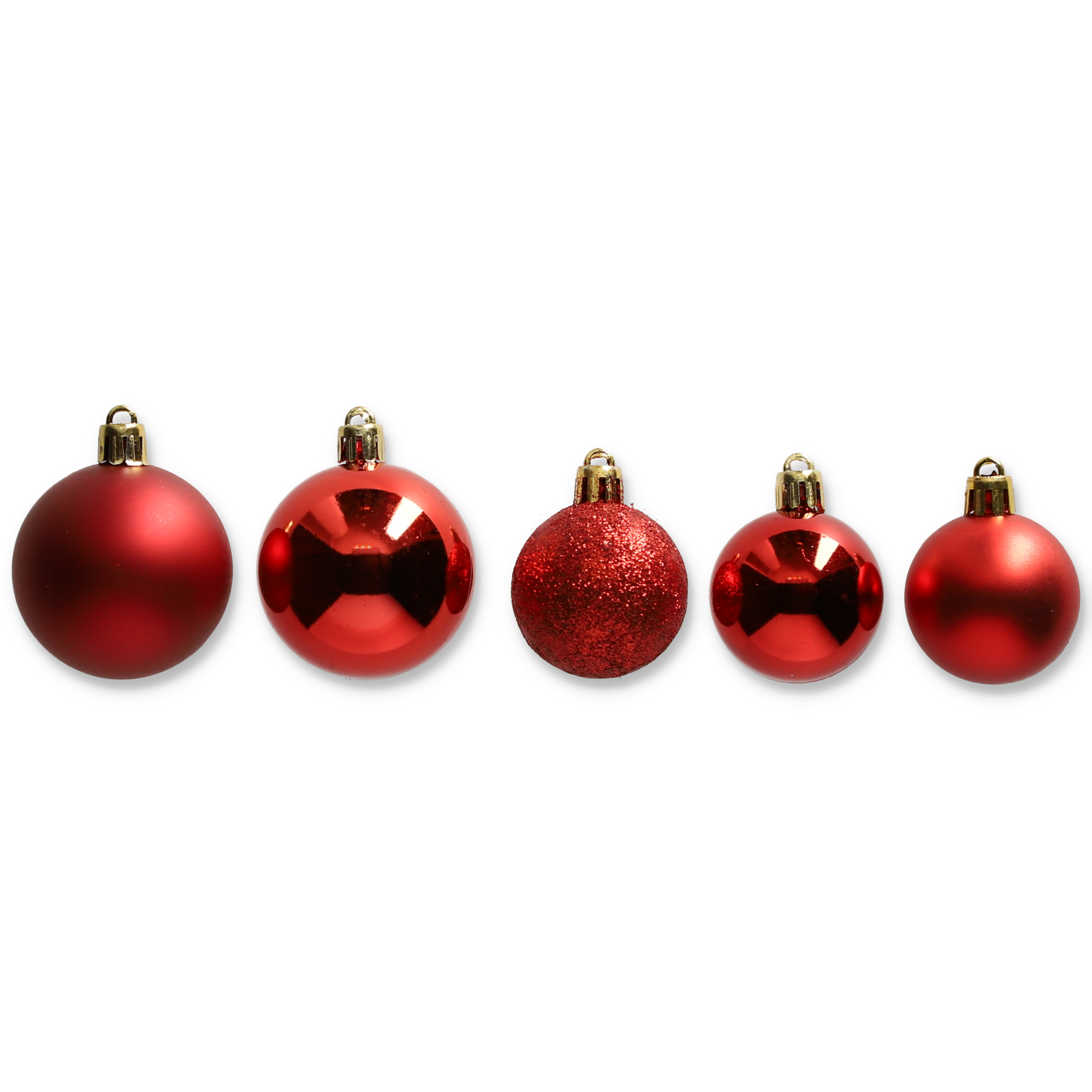 Christbaumschmuck-Set rot, 45-teilig + product picture