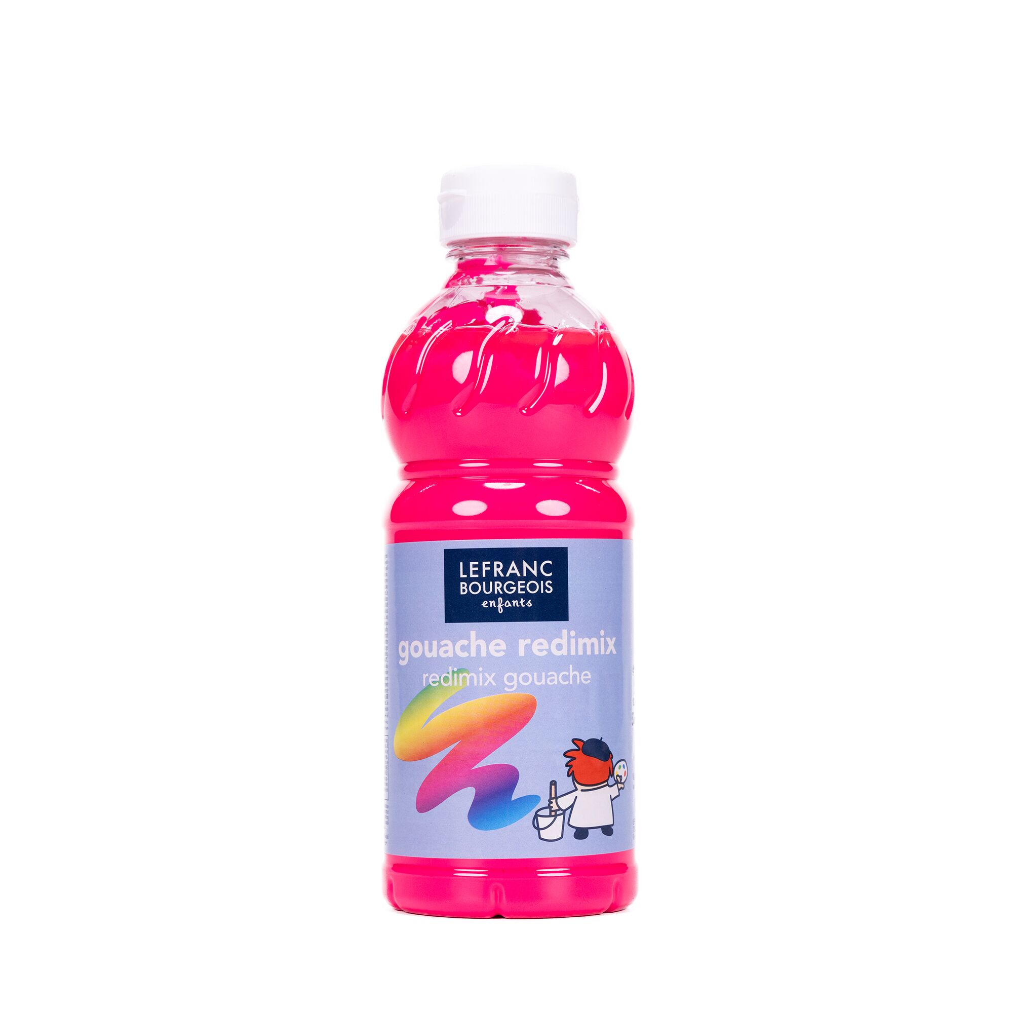 Flasche mit pinker Gouache-Farbe von Lefranc Bourgeois