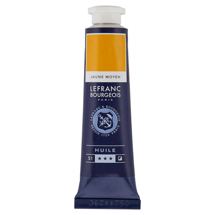 Tube mit goldgelber Ölfarbe von Lefranc Bourgeois