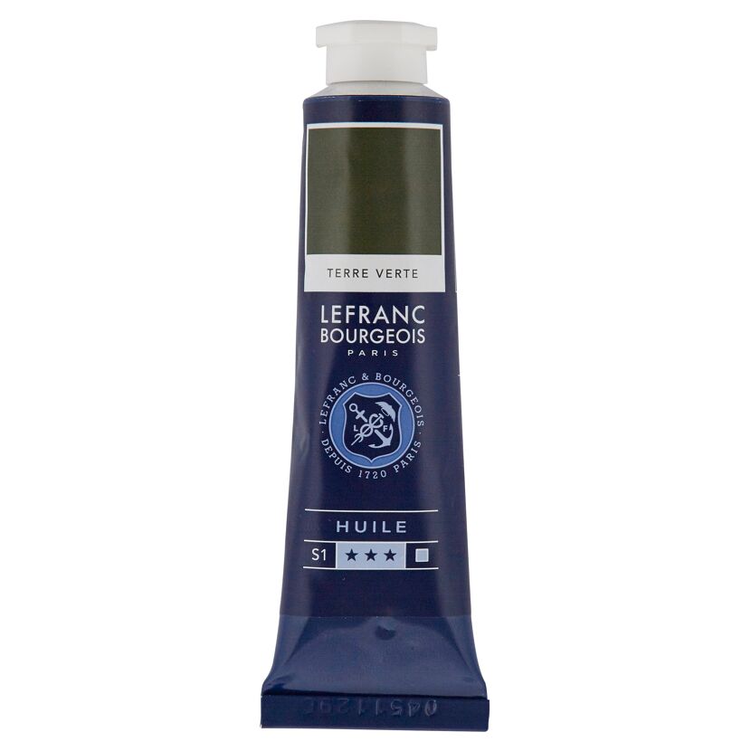 Tube Ölfarbe von Lefranc Bourgeois, Grünerde