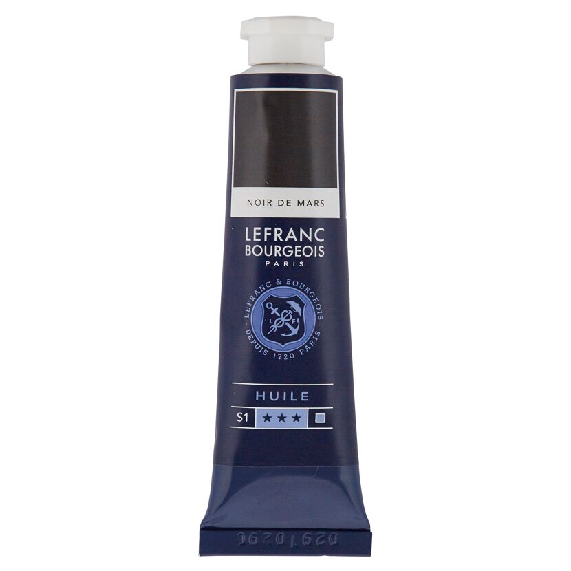 Tube Ölfarbe Marsschwarz von Lefranc Bourgeois