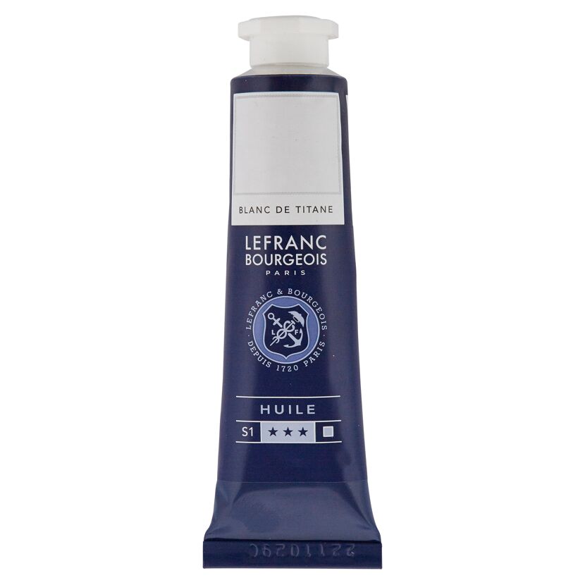 Tube Ölfarbe Titanweiß von Lefranc Bourgeois