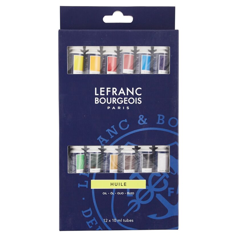 12er-Set Ölfarben von Lefranc Bourgeois