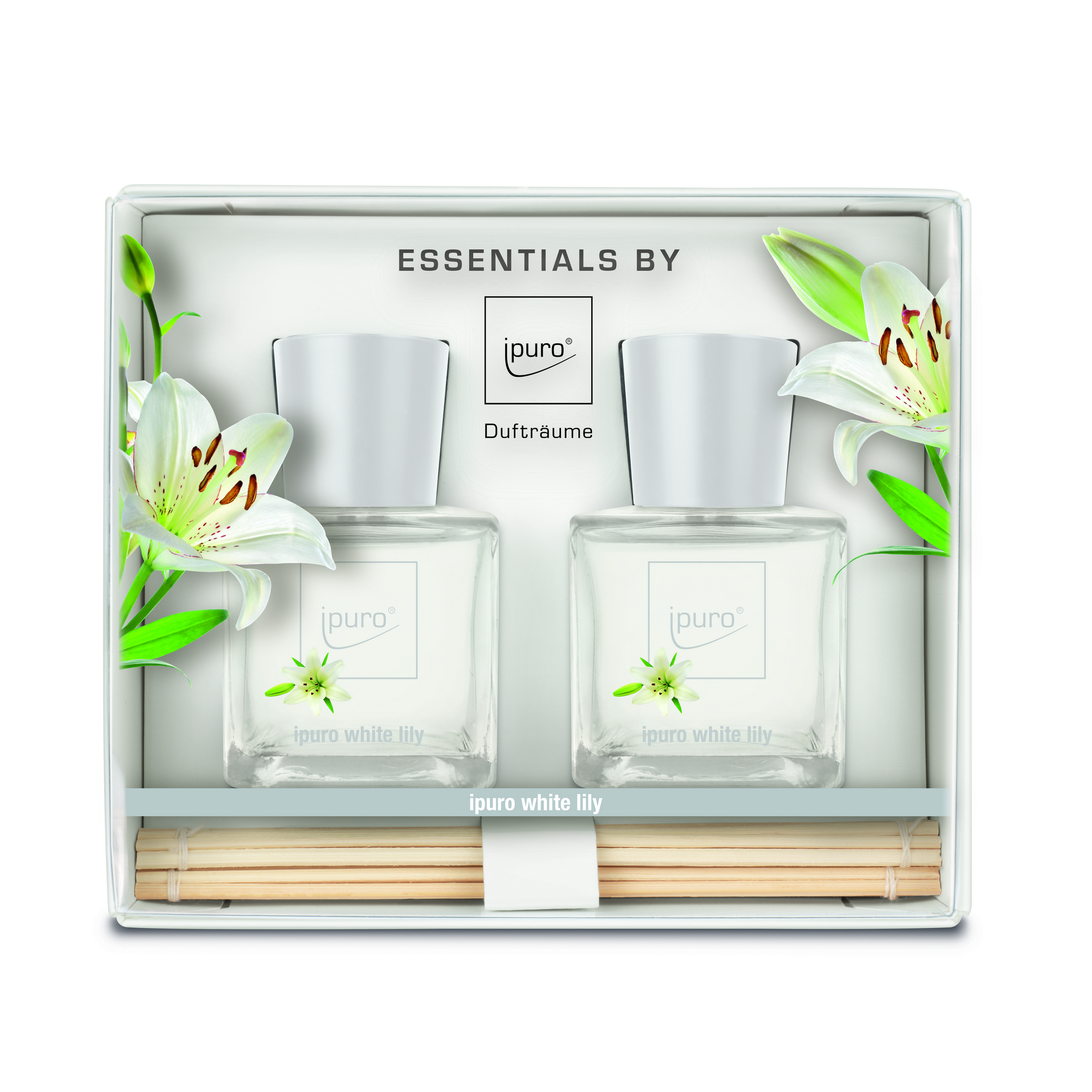 Raumduft 'Essentials white lily' 50 ml, 2er Set + product picture