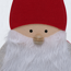 Verkleinertes Bild von Dekofigur Weihnachtsmann 'Gerrit' rot/grau 71 cm
