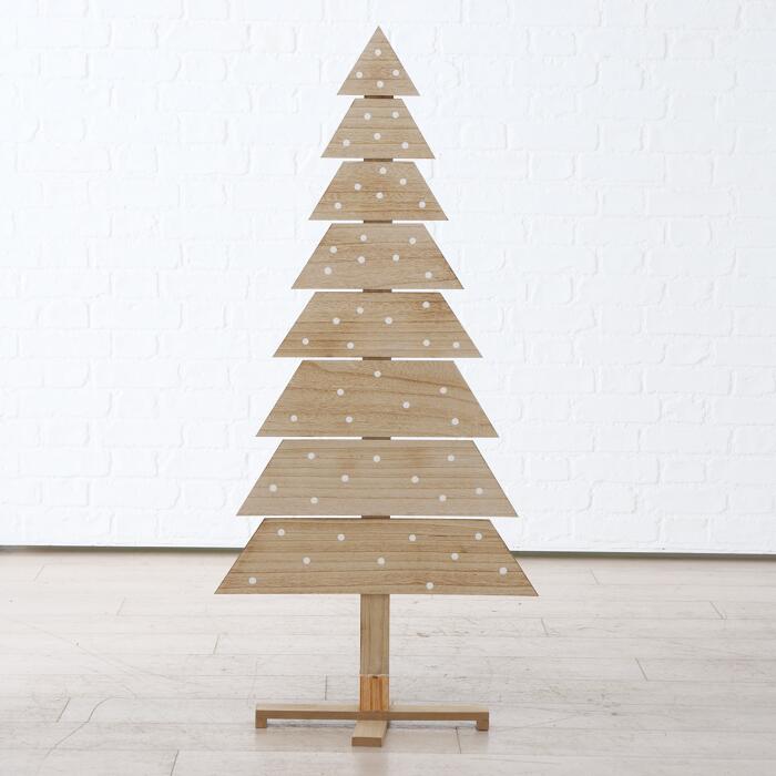 Dekoaufsteller Tannenbaum 'Jontu' Holz 30 x 120 x 65 cm