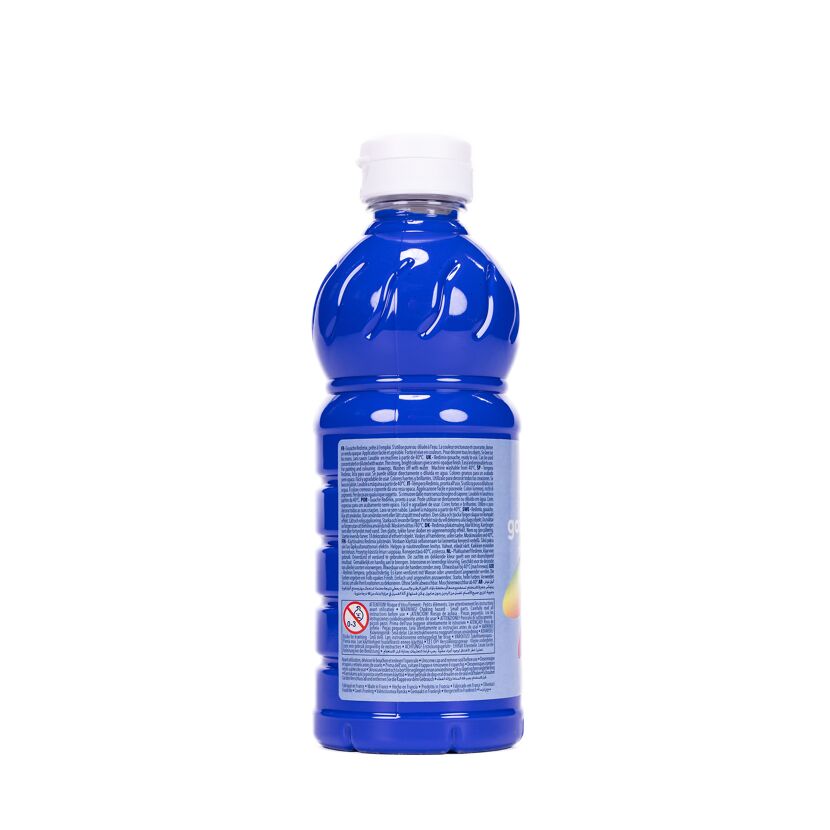 Blaue Wasserfarbe in Flasche