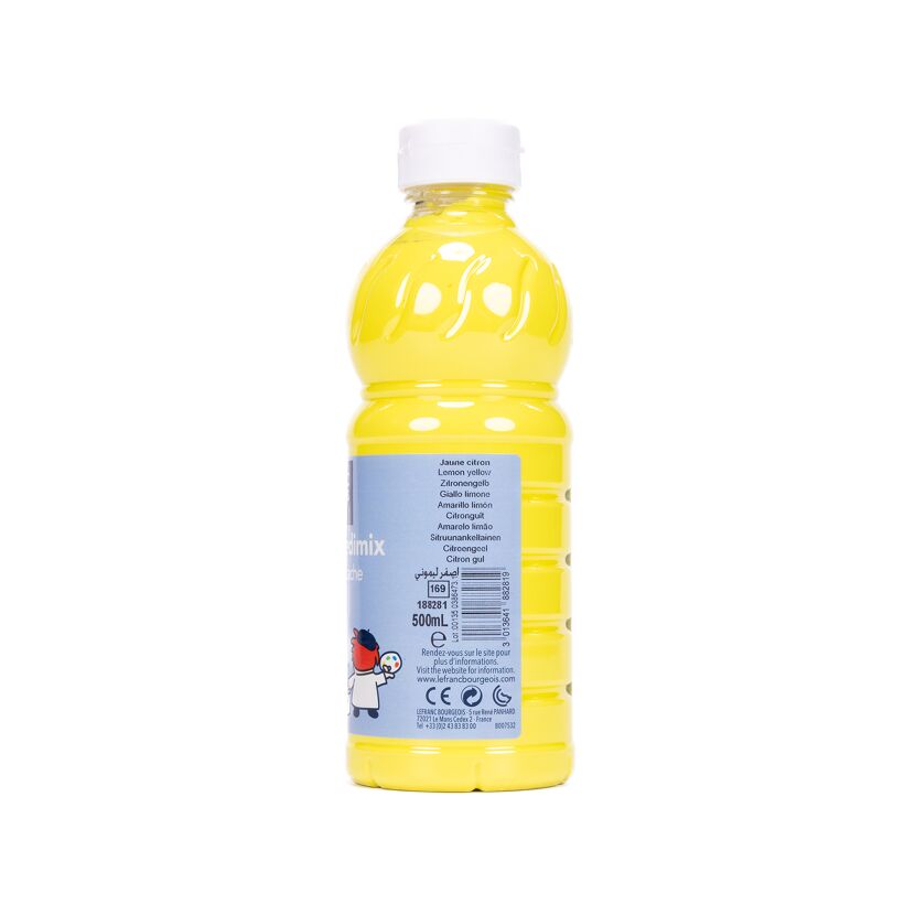 Flasche gelbe Wasserfarbe