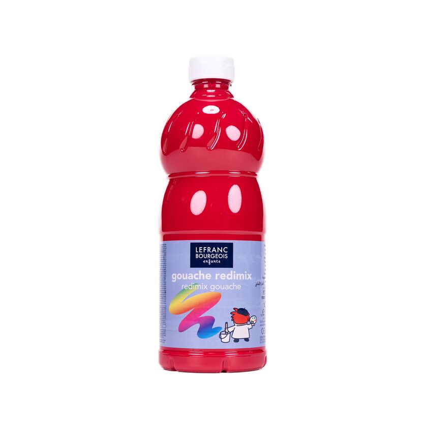 Flasche rote Gouache