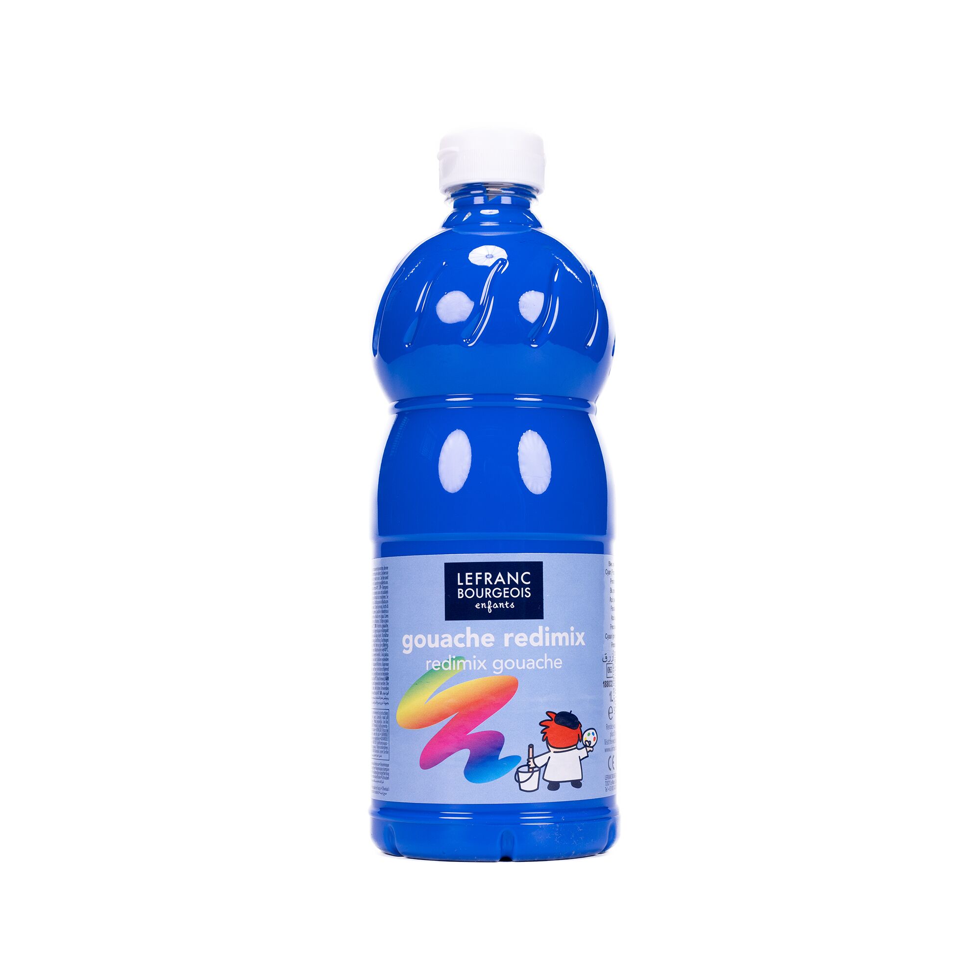 Flasche blaue Gouache