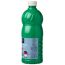 Grüne Gouache-Farbe in Flasche