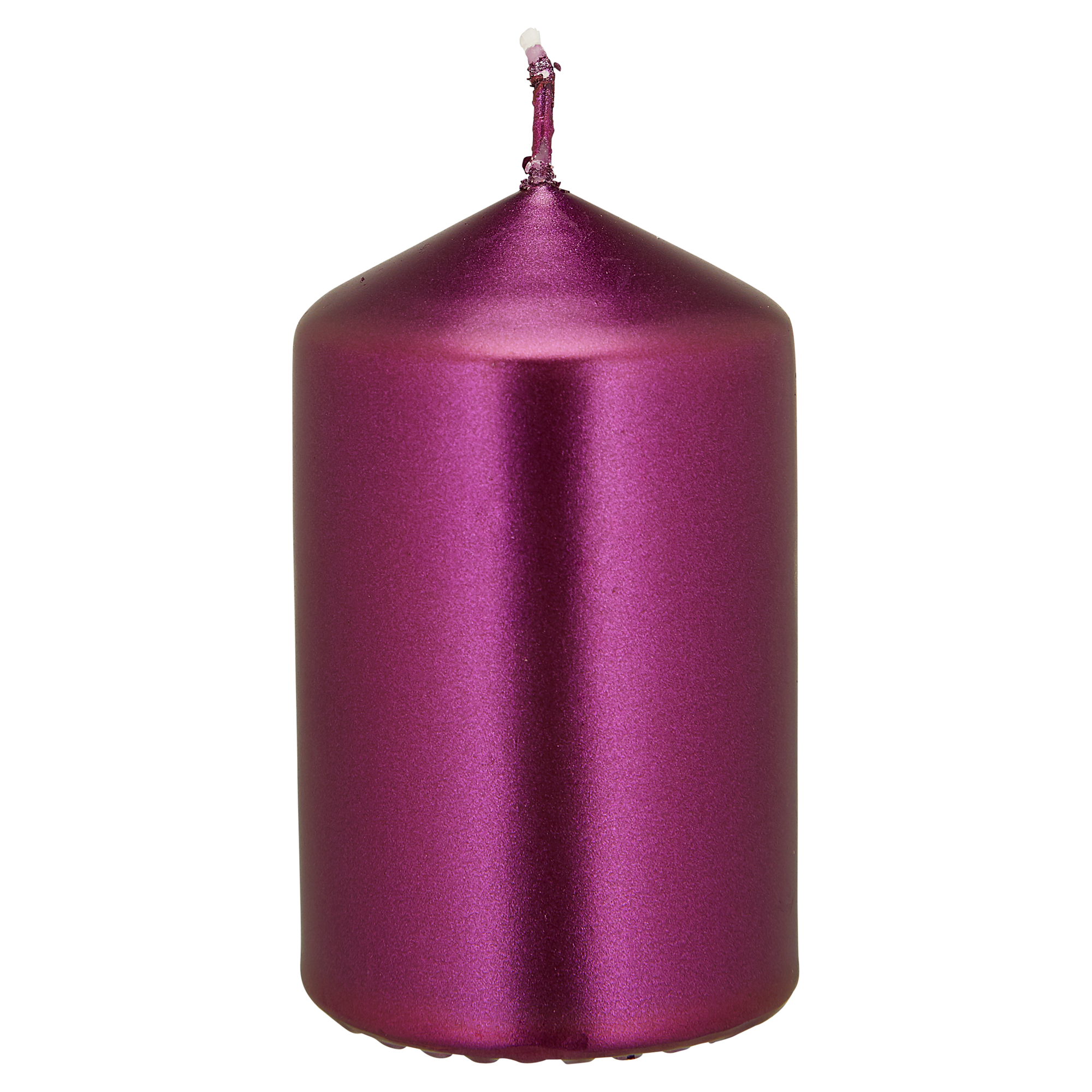 Stumpenkerze 'Edelglanz' violett Ø 4,7 x 8 cm + product picture