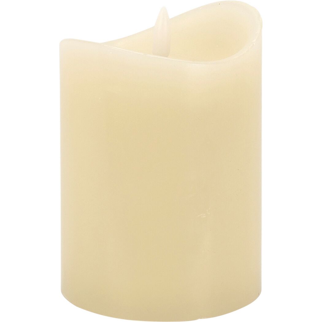 LED Kerze ecrufarben