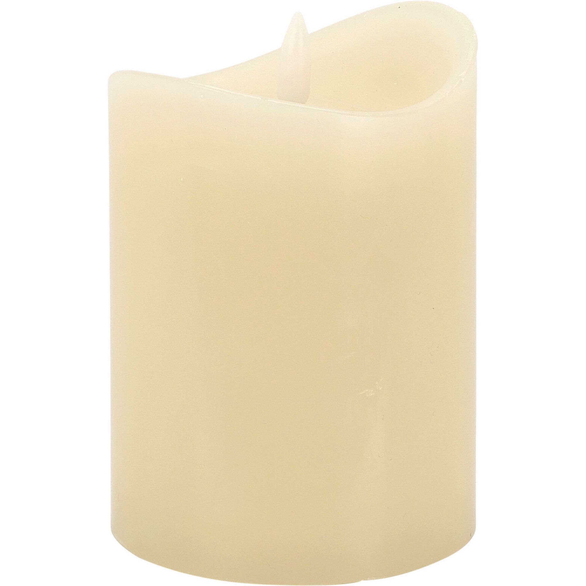 LED Kerze ecrufarben
