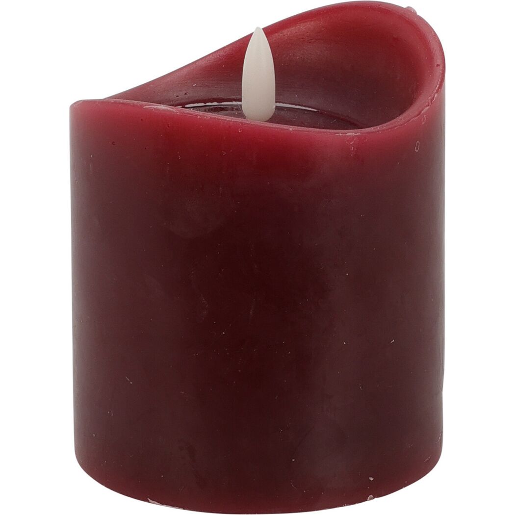 Rote LED Kerze 9x10cm