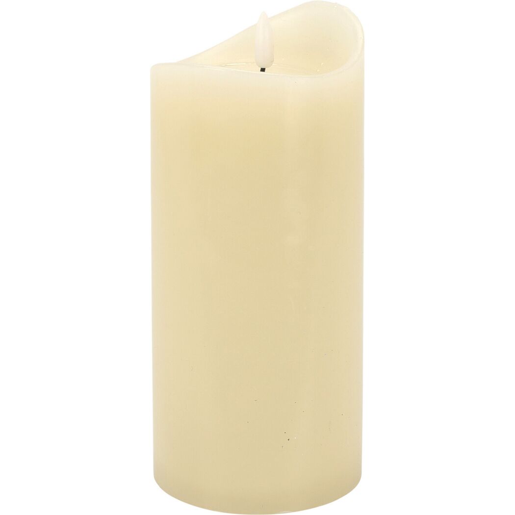 LED Kerze ecrufarben