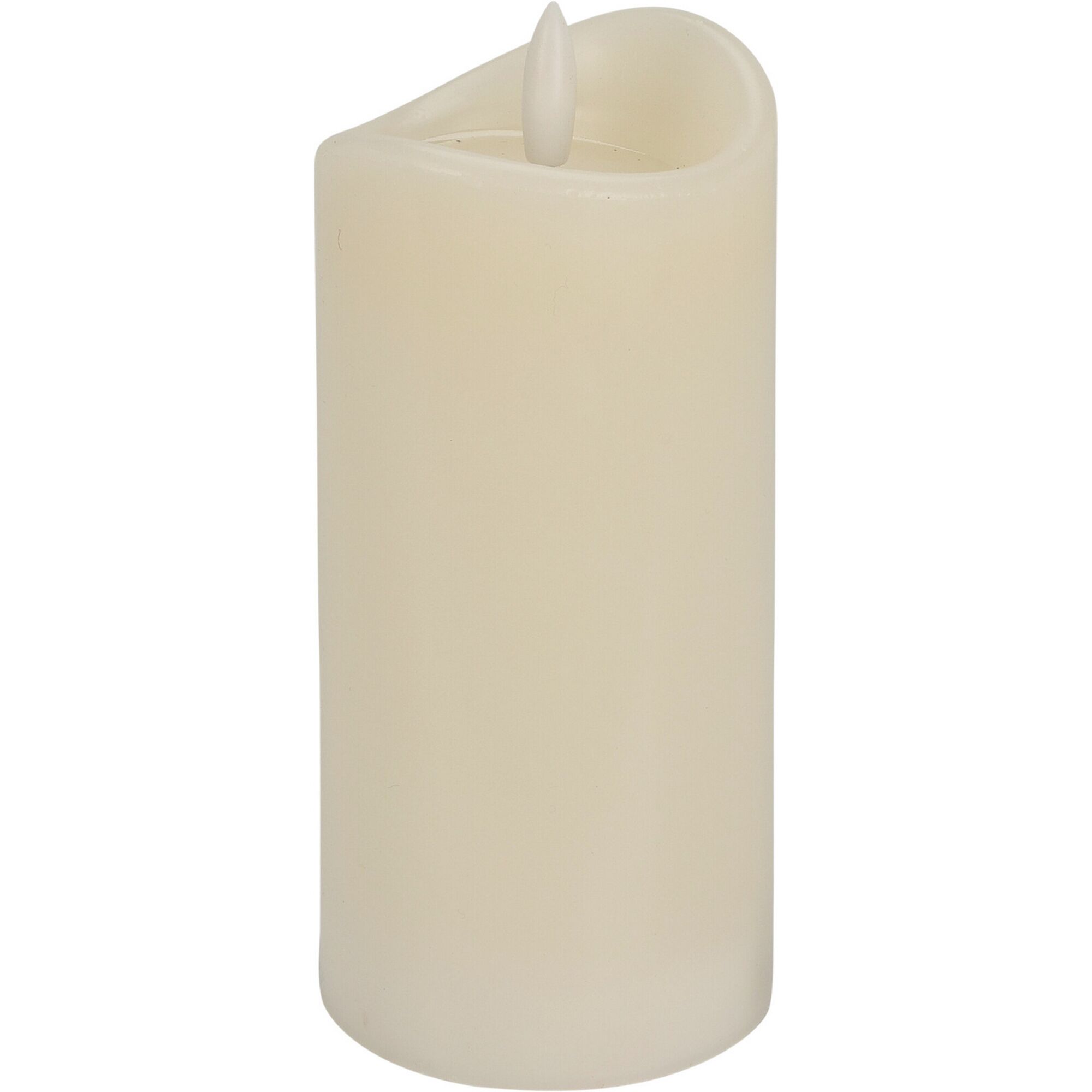 LED Kerze ecrufarben