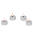 LED-Teelichter weiß 4 Stück