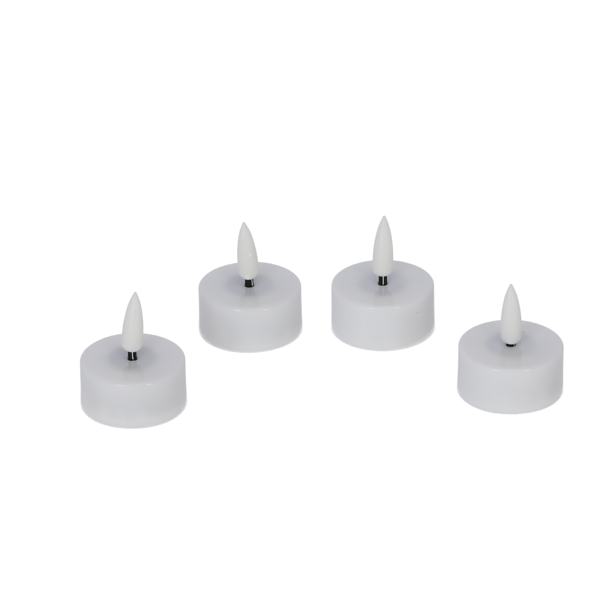 LED-Teelichter weiß 4 Stück