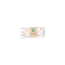 Verkleinertes Bild von Geschenkband 'Abendhimmel' Baumwolle weiß/gold 40 mm x 2 m
