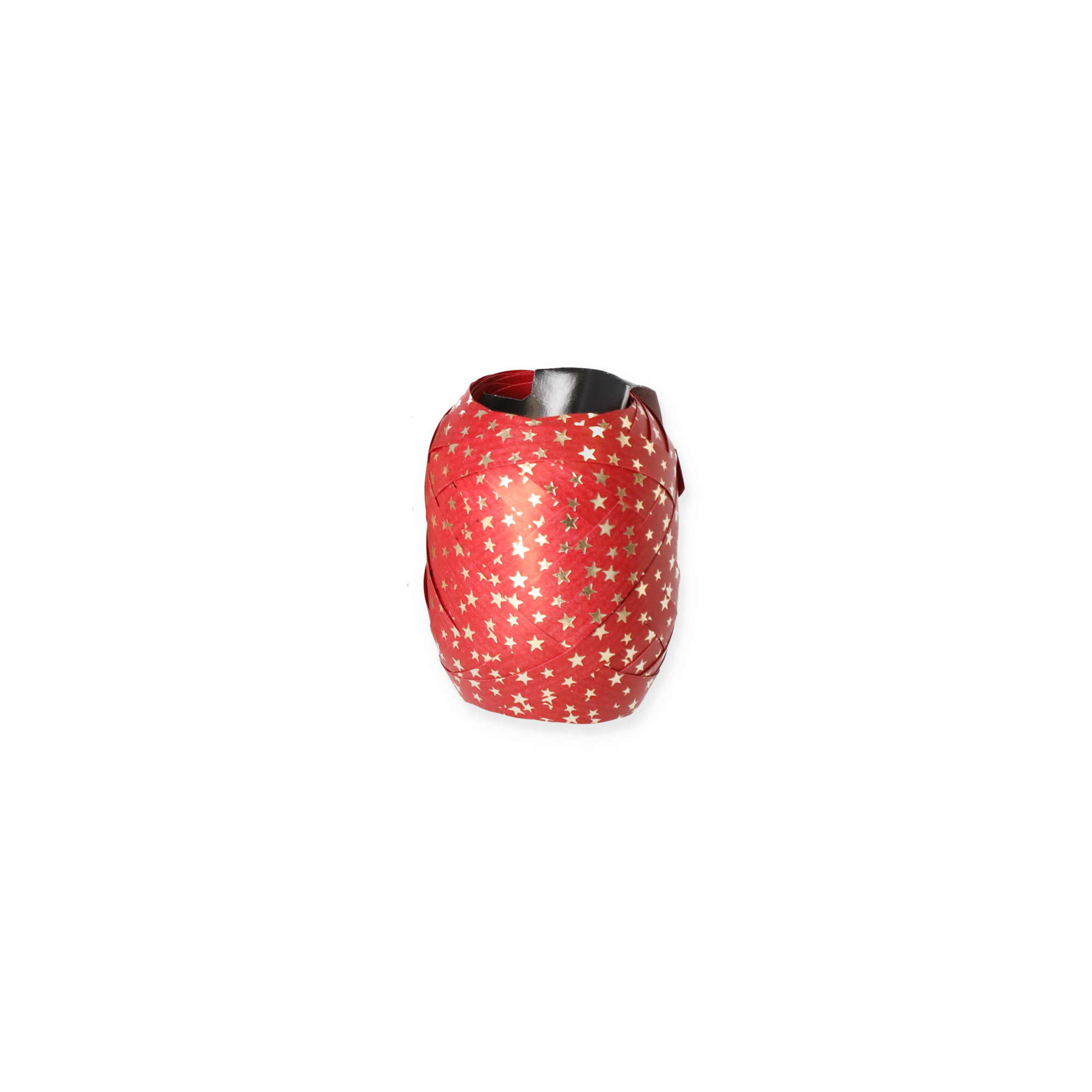 Geschenkband 'Nature Pack Stars' Baumwolle rot/gold 12 m + product picture