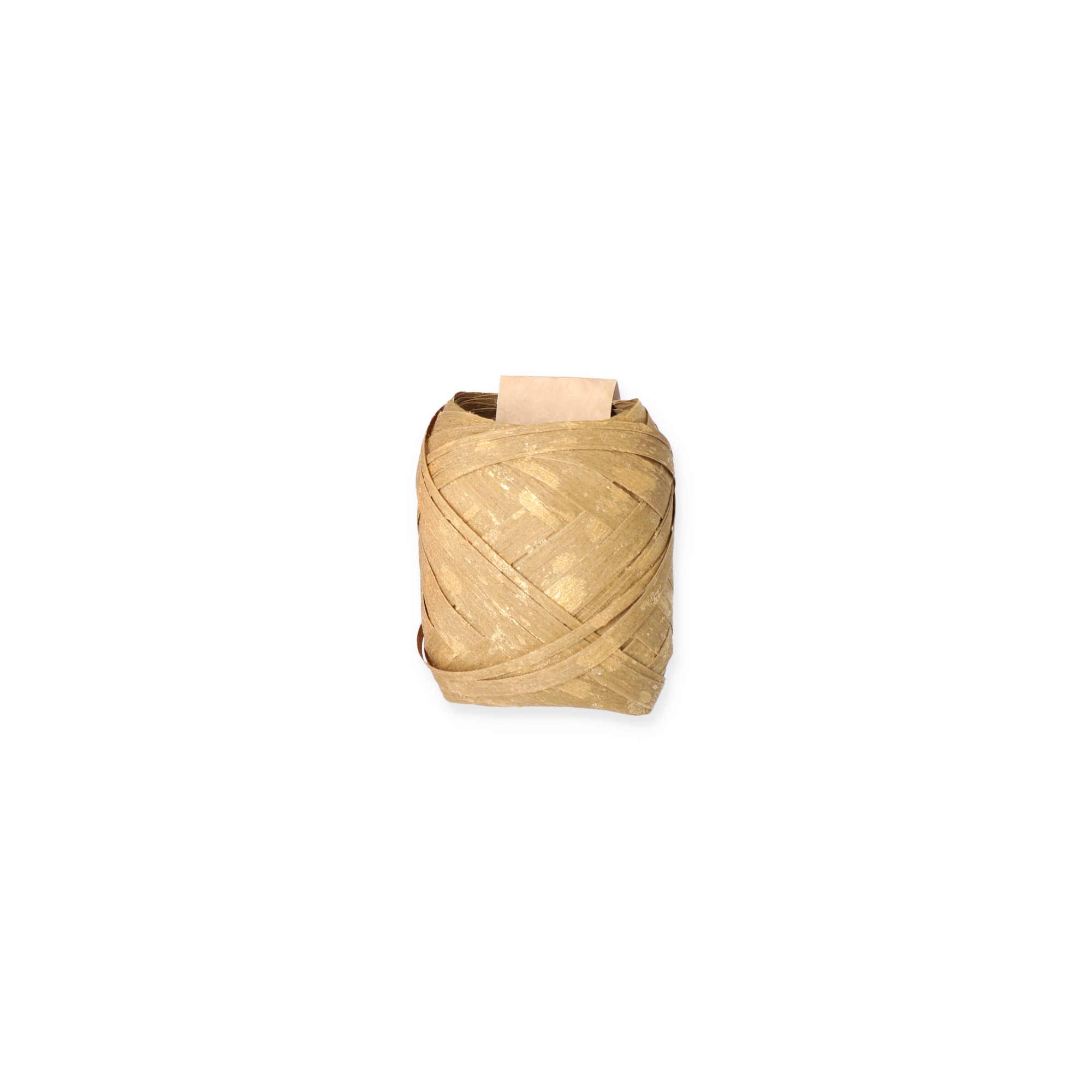 Geschenkband 'Nature Pack Glimmer' Baumwolle grün/gold 12 m + product picture
