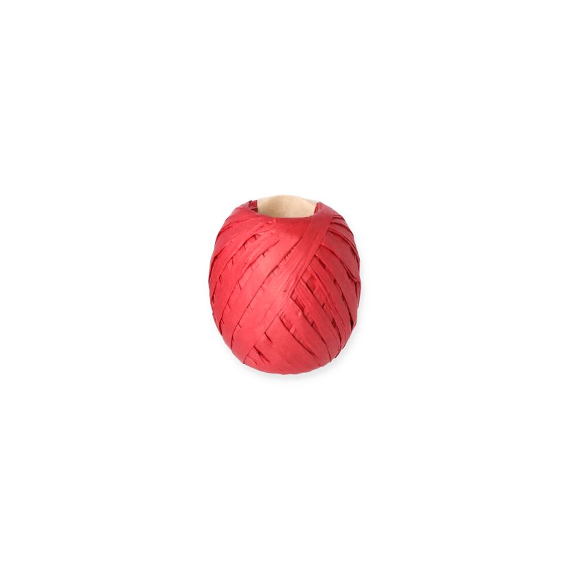 Knäuel rotes Papier-Raffia
