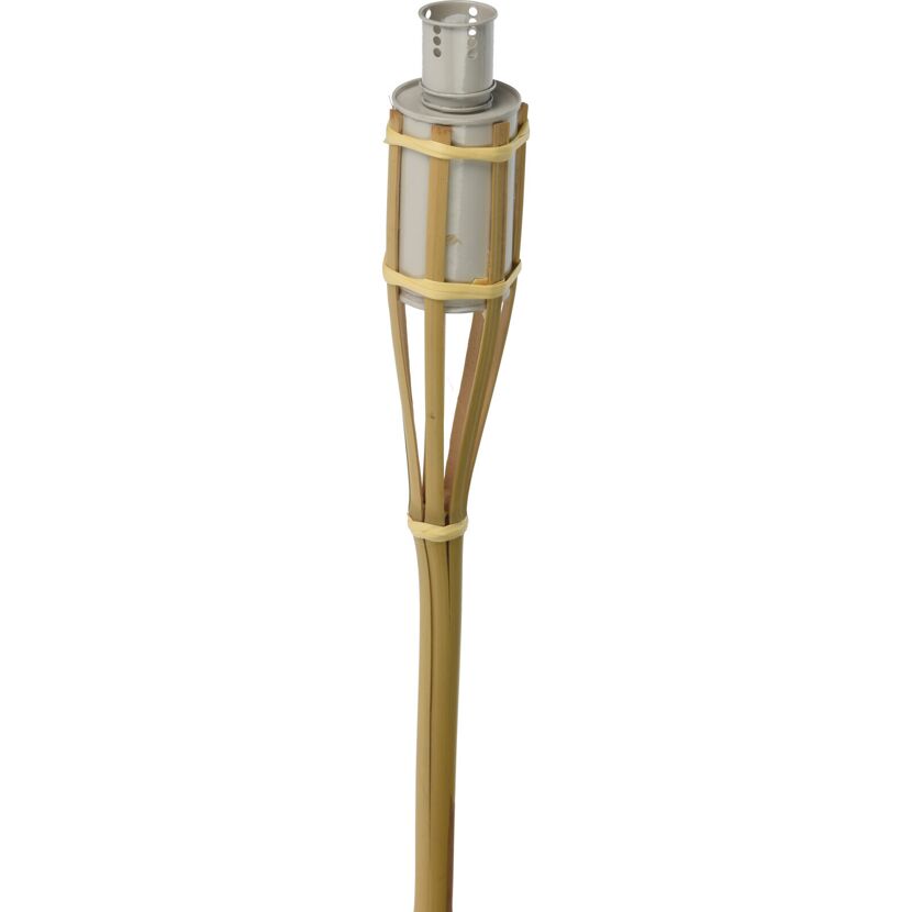 Bambusfackel mit Metallbehälter