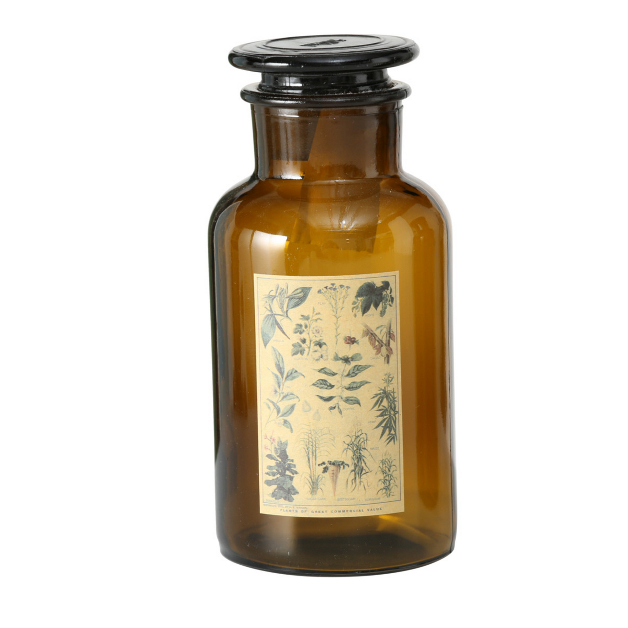 Flaschen-Set 'Herbs' Glas braun Ø 28 x 18 cm + product picture
