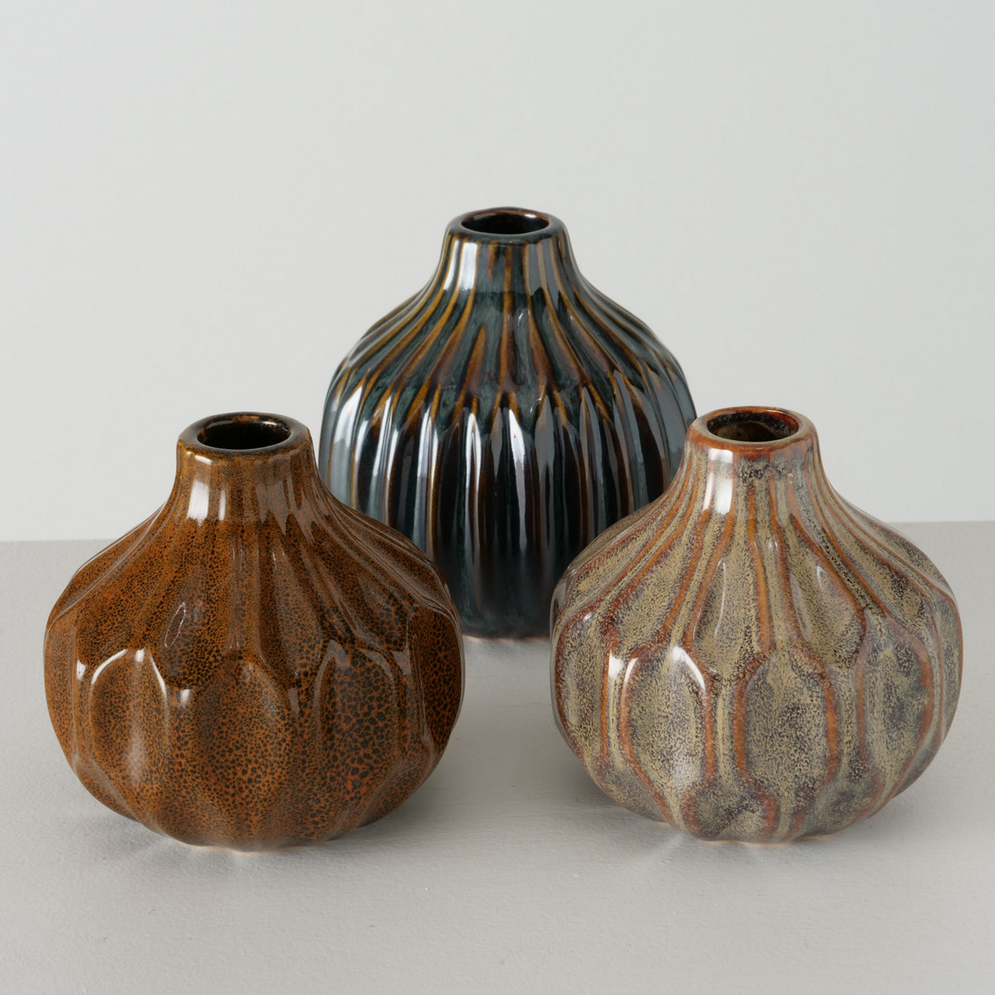 Vasen-Set 'Lenja' Porzellan mehrfarbig Ø 37,5 x 11 cm + product picture